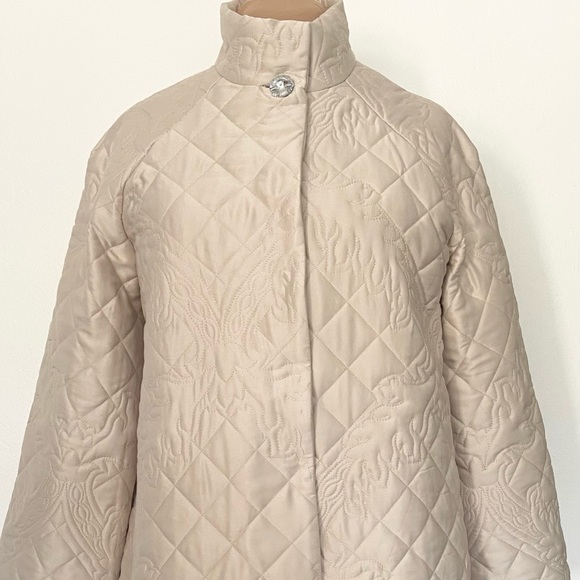 Vintage Inspired Satin Coat *Medium* Quilted Formal Wedding Bridal Evening Coat - Picture 2 of 10